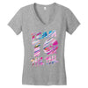 team 10 miami wawes Women's V-Neck T-Shirt