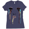 watercolor eyes Ladies Fitted T-Shirt