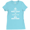 I Cant Keep Calm Because I Am Going To Be A Big Brother Ladies Fitted T-Shirt