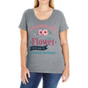 Girl Like A Flowers Ladies Curvy T-Shirt