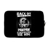 Back Off I Have A Crazy Pawpaw And I am not Afraid To Use Him Laptop sleeve