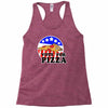 vote for pizza Racerback Tank