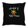 world's best mama Throw Pillow