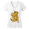 bruce, the dragon Women's V-Neck T-Shirt