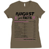 August Girl Facts Virgo Ladies Fitted T-Shirt