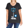 master keyblade Ladies Curvy T-Shirt