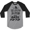 You Cant Scare Me I am Biker Pop Pop 3/4 Sleeve Shirt