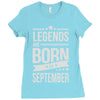 legends are born in september Ladies Fitted T-Shirt