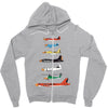 angry planes Zipper Hoodie