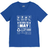 Born In May V-Neck Tee
