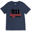 911 dispatcher heroes black logo V-Neck Tee