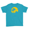 beach silhouette birds sand sunset Youth Tee