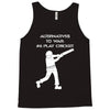 alternatives to war play cricket batting anti war stencil tour Tank Top