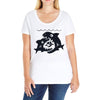 big shark little fish Ladies Curvy T-Shirt