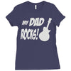 my dad rocks Ladies Fitted T-Shirt