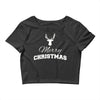buck merry christmas Crop Top