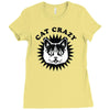 cat crazy Ladies Fitted T-Shirt