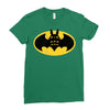 Totoro Batman Parody Ladies Fitted T-Shirt