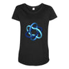 imu logo wt Maternity Scoop Neck T-shirt