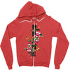 Pride Floral Zipper Hoodie