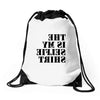 this is my selfie shirt Drawstring Bags