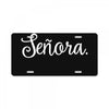 senora white License Plate