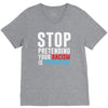 stop pretending your racism is patriotism V-Neck Tee