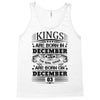 Real Kings Are Born On December 3 Tank Top