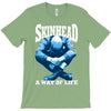skinhead a way of life blue ideal birthday gift present. T-Shirt