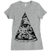illuminati pizza Ladies Fitted T-Shirt