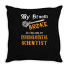 environmental scientist Throw Pillow