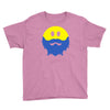 bearded smiley face Youth Tee
