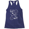 bicycle cyclopath bike hobby exploded Racerback Tank