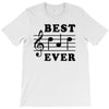 Best Dad Ever Funny Music Note T-Shirt