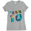 team 10 colorful Ladies Fitted T-Shirt