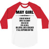 Super May Girl 3/4 Sleeve Shirt