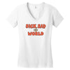 sick sad world Women's V-Neck T-Shirt