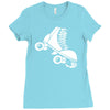 roller skate funny Ladies Fitted T-Shirt