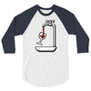 wine 3/4 Sleeve Shirt