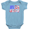 american flag peace Baby Onesie