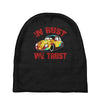 in rust we trust  rat beetle hot rod Baby Beanies