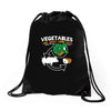 vegetables are what food eats Drawstring Bags