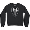 tuxedo wedding marriage prom holiday fancy dress cool geek nerd Crewneck Sweatshirt