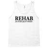 funny t shirt rehab is for quitters rude tee offensive shirt Tank Top