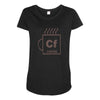 coffee Maternity Scoop Neck T-shirt