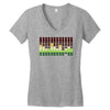 sound activated flashing light Women's V-Neck T-Shirt
