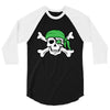 irish pirate 3/4 Sleeve Shirt
