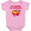 id rather be bowling Baby Bodysuit