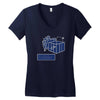 dick in a box shirt and sticker snl beer party t medium black Women's V-Neck T-Shirt