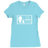 no child should be left behin white Ladies Fitted T-Shirt